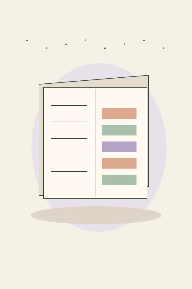 Original digital illustration: Book Log Journal
