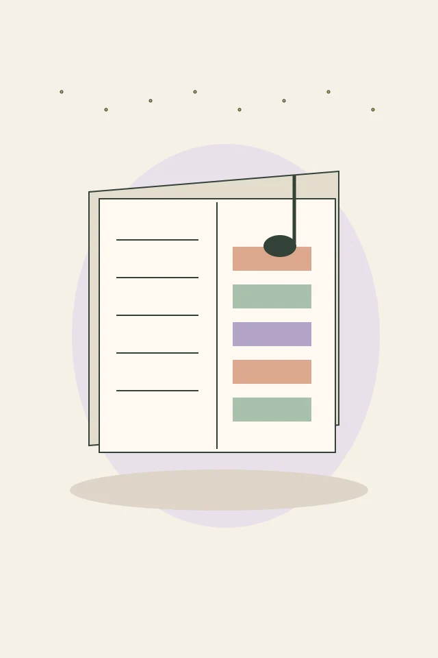 Original digital illustration: Music Journaling