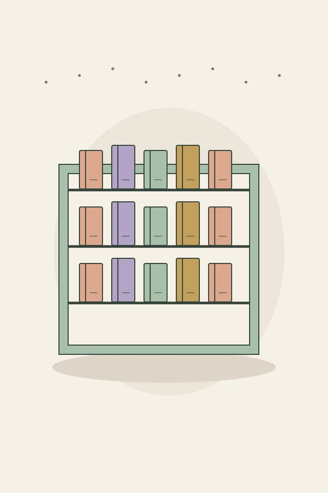 Original digital illustration: Trinket Shelf Ideas