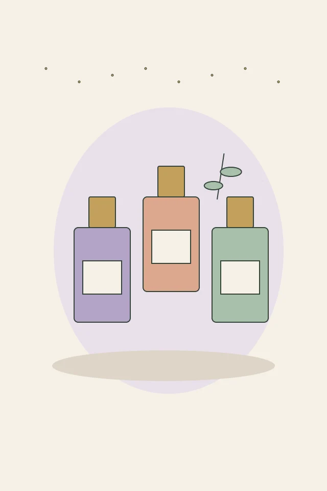 Original digital illustration: Fragrance Wardrobe