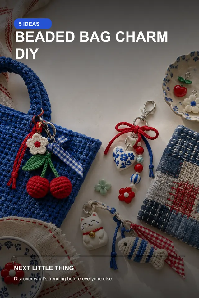 Beaded Bag Charm DIY