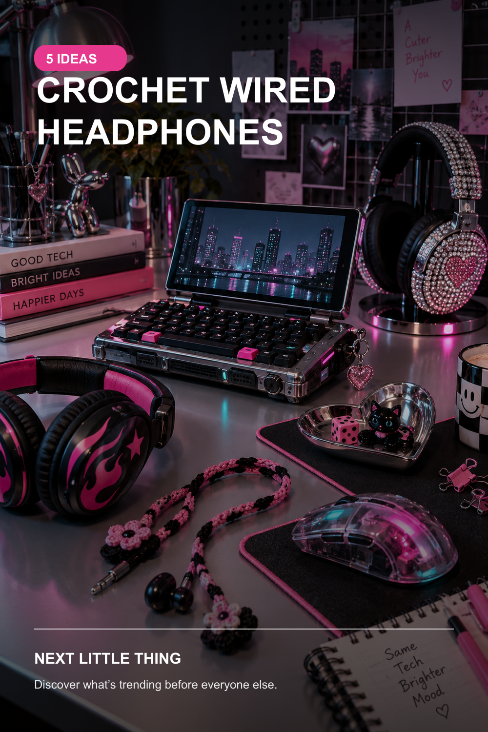 Crochet Wired Headphones