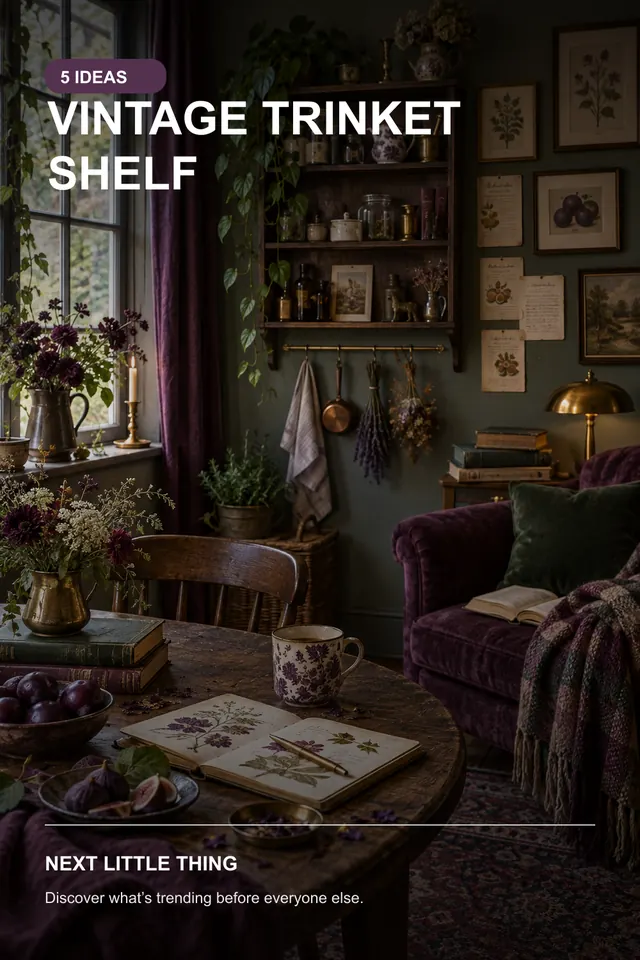 Vintage Trinket Shelf