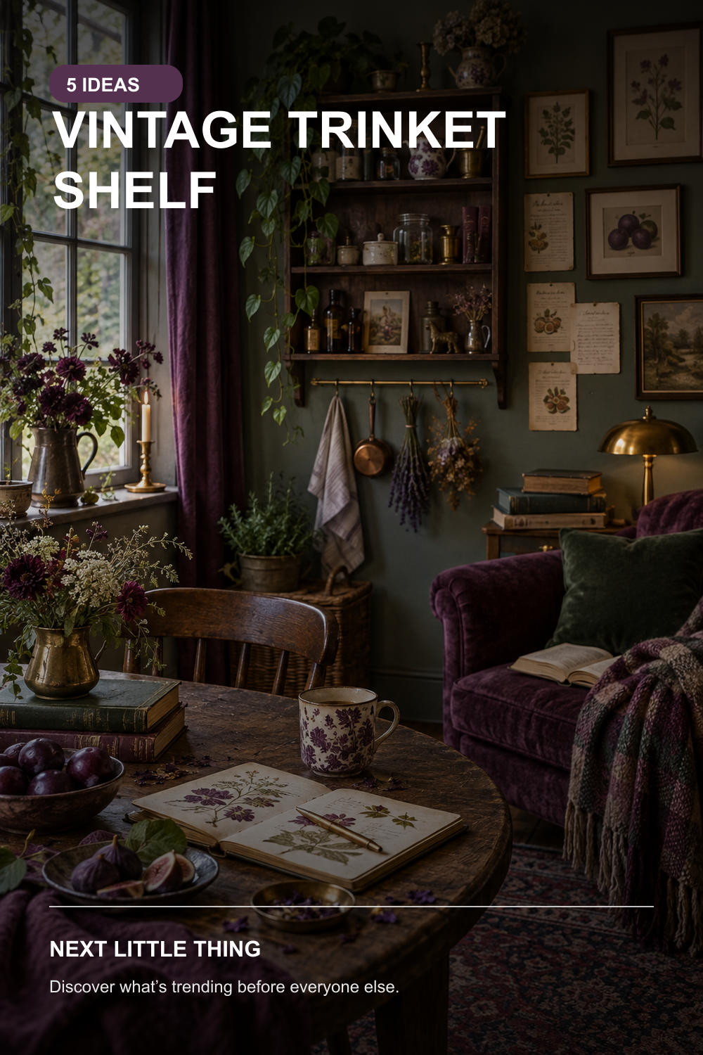 Vintage Trinket Shelf